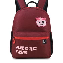 Arctic Fox Unisex Kids Maroon Backpacks-64