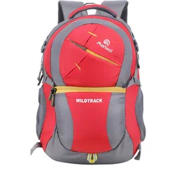 Martucci Unisex Red & Grey Brand Logo Backpack with Reflective Strip-6