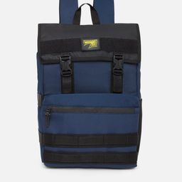 SPYKAR Men Navy Blue & Black Backpack-1