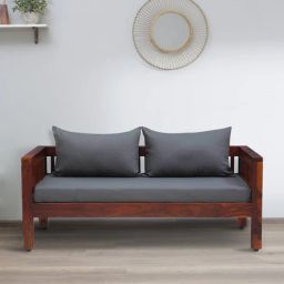 woodsworth from pepperfry Orting Sheesham Wood 2 Seater Sofa In Honey Oak Finish-picture-34