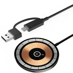 Cokoeye 2 in 1 Magsafe charger 15w Magnetic Wireless charging pad for iphone 16-12series Charging Pad-picture-15