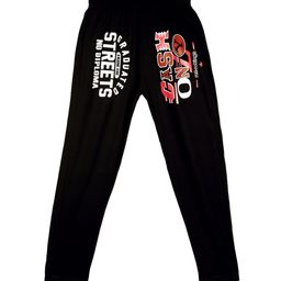 Fashionable Kids Mid-Rise Typography Printed Pure Cotton Track Pant-image-97