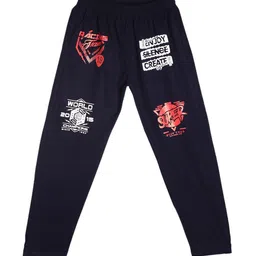 Fashionable Kids Printed Mid-Rise Pure Cotton Lounge Pants-picture-16