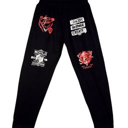 Fashionable Kids Typography Printed Cotton Regular Fit Track Pants-image-10