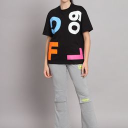 GRIFFEL Women Printed Cotton T-shirt With Pyjamas-picture-29