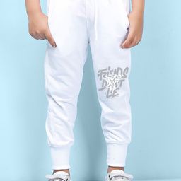 NUSYL Kids Printed Detail Regular Fit Joggers-image-95