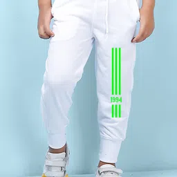 NUSYL Kids Printed Detail Regular Fit Joggers-image-92