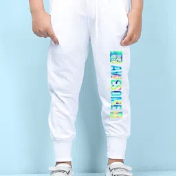 NUSYL Kids Printed Detail Regular Fit Joggers-image-79