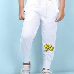 NUSYL Kids Printed Detail Regular Fit Joggers-image-89
