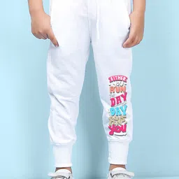 NUSYL Kids Printed Detail Regular Fit Joggers-image-90