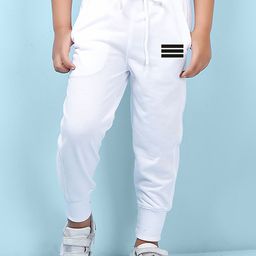 NUSYL Kids Printed Detail Regular Fit Joggers-image-75
