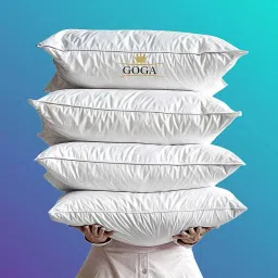 LUXURY Cotton Solid Sleeping Pillow Pack of 4-image-2