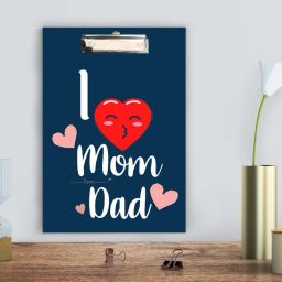 I love Mom Dad Digital reprint examination pad school collage Size 14x10 inch-image-61