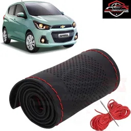 Hand Stiched Steering Cover For Chevrolet Universal For Car-image-45