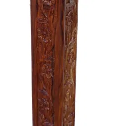SHEESHAM WOOD MADE CARVING WORK VINTAGE Corded Landline Phone-32