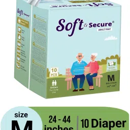 Pull Ups Pants Adult Diapers M-Size 10-Pieces|,Waist Size (24-44 Inch) Adult Diapers - M-image-71