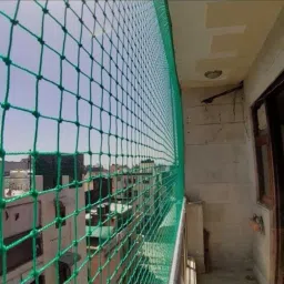 G-18PLY-10 FT x 80 FT Nylon Mesh Balcony Net / Bird Net / Monkey Net Child Protection Net (GREEN) 18 PLY 10 FT X 80 FT Insect Net-12