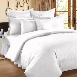 400 TC Satin King Solid Flat Bedsheet-21