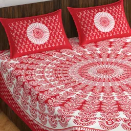 144 TC Cotton Double Printed Flat Bedsheet-23