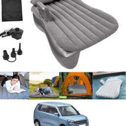 Silver Inflatable Car Travel Bed/Two Pillows/Pump For WagonR Maruti Suzuki 2019 Multifunctional Car Inflatable Bed Mattress For(Car Travel,Camping,Swimming) Car Inflatable Bed-16