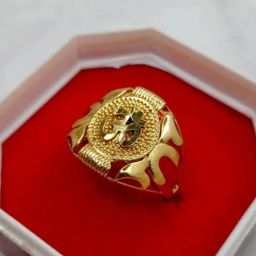 Om Hindu Religious Gold Ring Fancy Latest Gold Plated Men Ring Alloy Gold Plated Ring-image-45