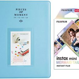 FUJIFILM Mini 10X1 mermaid tail Instant Film With 128-sheet Skyblue Album for mini Film Roll image 3