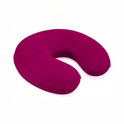 Mom's Moon Multicoloured Fibre Filled Faux Velvet Lightweight Travel Pillow-image-73