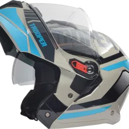 Trooper D1 Flip-up Full Face with Dual Visor Motorbike Helmet-image-6