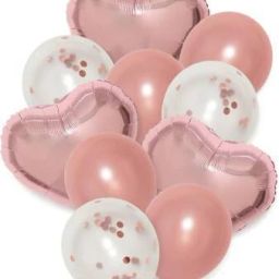 Solid 10Pcs Rose Gold Balloons for Decoration for Birthday, Anniversary Balloon-90