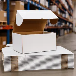 Self-Locking Box Craft Paper Sturdy White Carton 5x5x5 – 3 Ply for Parcel & Courier Shipping Packaging Box-image-12