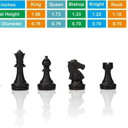 ocfi QUALITY Chessboard Game Set with Folding Travel Portable Case Chess Board Set 25 cm Chess Board image 3