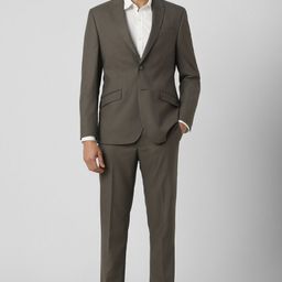 van heusen Men Two Piece Suit Solid Suit-picture-2