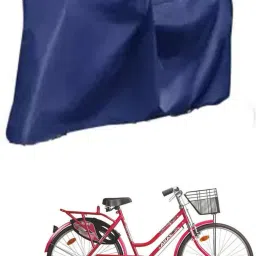 Cycle Cover Plain Blue For swing 26t Bicycle Cover Free Size-image-2