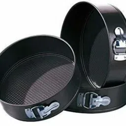Teflon Non Stick 3 Pieces Set Round Shape Cake Mould Full Cake Maker Cake Maker-15