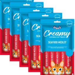 Creamy Lickable Medley Sea Food Cat Treat-image-14