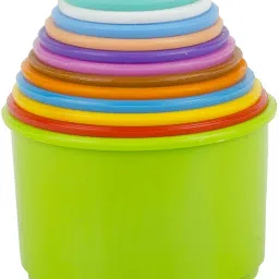 vinmot Build Up Beakers Stacking Educational Building Blocks Toy for Kids - 12 Pcs image 2