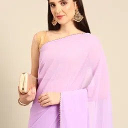 Ready to Wear Solid/Plain Bollywood Georgette Saree-image-27