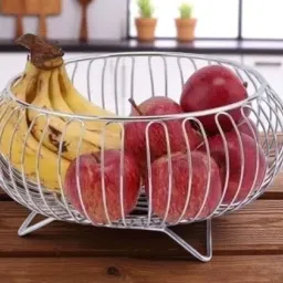 Fruits/Vegetables Kitchen Rack 1 Fruits/Vegetables Basket Steel-21