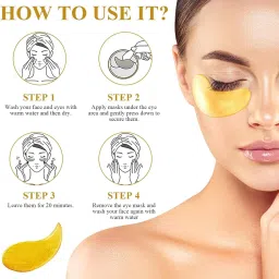 vewikzy Under Eye Patches for Dark Circles with 24K Gold image 2