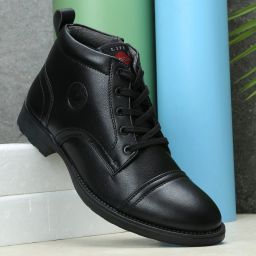 Mens Mid-top Comfort Uniform Casual Padded Cushioned Army Uniform Style Shoes Boots For Men-image-42