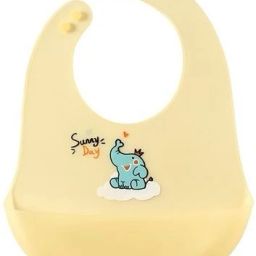Silicone Baby Bib, Saliva Drool Bag, Drool Towel Lightweight Waterproof Bib-image-0
