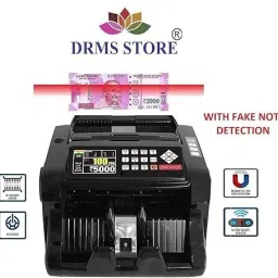DRMS STORE MIX Denomination Currency Counting Machine / cash counting machine with Fake Note Detection Note Counting Machine image 2