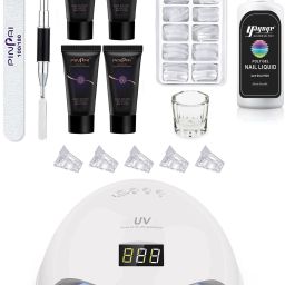 Acrylic Gel Poly Nail Gel Nail Extension Set With 4 Tubes & UV Led Nail Lamp-20