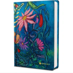 Sea Bloom Hard Bound Undated A5 Diary Notebook (20 X 14.5 CM, 80 GSM, 190 Ruled Perforated Pages) Diary for Writing, Gift for Friend, Personal Diary A5 Notebook Ruled 190 Pages-23