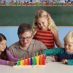 pepstter Wooden Calculation Abacus Shelf Counting Addition and Subtraction MathS Learning image 4