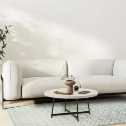 obeetee Grey 100% Polyester Geometric 6 x 9 Feet Hand Woven Carpet-picture-17