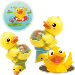Duck Projector Stick with Music One Click, Smooth Appearance Non-Toxi Rattle-15