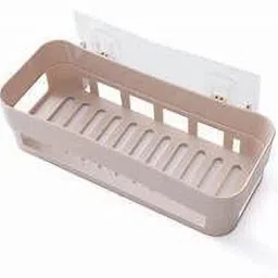Self Adhesive Multi-Purpose Wall Hanging BATHROOM floating Shelf Plastic Wall Shelf-image-76