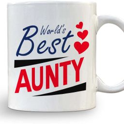 1 PIECE BEST AUNTY PRINTED MUG Ceramic Coffee Mug-image-99