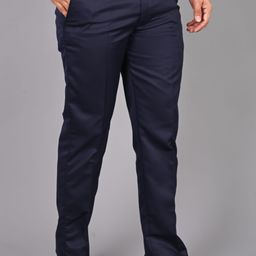 fubar Men Regular Fit Blue Viscose Rayon Trousers-picture-17